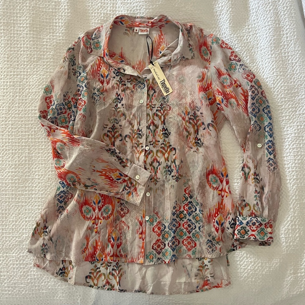 Tianello NWT silk blouse